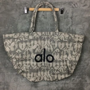 Alo Yoga Tie Dye Tote Bag One Size Gray White Canvas Beach Gym Travel - Bild 1 von 5