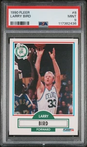 1990 Fleer #8 Larry Bird PSA 9 - Bild 1 von 2