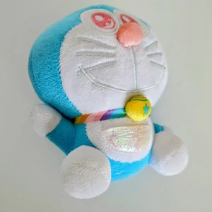 Doraemon Rainbow Dora Plush 2009 Fujiko Pro Prize Toy 16cm Rare Collectible - Foto 1 di 7