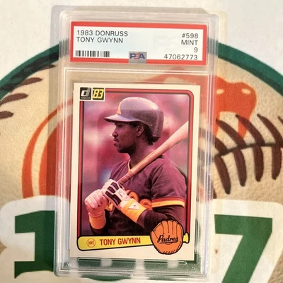 TARJETA RC TONY GWYNN~SAN DIEGO PADRES~1983 DONRUSS PSA-9 COMO NUEVA NOVATO Foto 1 de 2