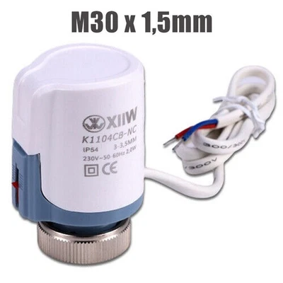 MARKENLOS Thermischer Stellantrieb 230V Stellmotor stromlos geschlossen nc Fußbodenheizung