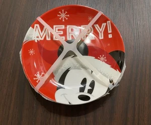 4 Piatti Antipasto Disney Ceramica 6" Topolino Minnie Natale Buon Allegria - Foto 1 di 6