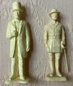 Vintage Marx American Civil War Figures Abraham Lincoln & General Robert E. Lee - Picture 1 of 3
