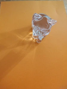 Vintage Prinzessin Haus Katze 24 Prozent Bleikristall 3 1/4" hoch keine Risse/Abplatzer - Bild 1 von 3