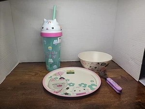 Gabby's Dollhouse 4-teiliges Set: Teller, Schüssel, Tasse, Gabel & Löffel - Bild 1 von 7