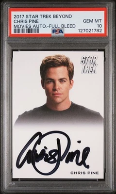 2017 Rittenhouse Star Trek Beyond Movies AUTOGRAPH card - Chris Pine auto PSA 10 - Image 1 of 2