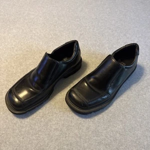 Dr Doc Martens Lennon Loafer Shoes Men's 10 Black Smooth Leather 9A50 - Picture 1 of 19