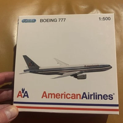 Schabak American Airlines Boeing 777 Model - 1:500 - 828/29 NIB - Image 1 of 4