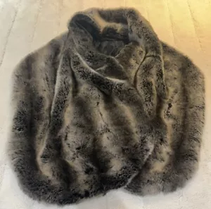 Beautiful Multicolor Woman’s Shawl One Size Faux Fur Wrap - Picture 1 of 6