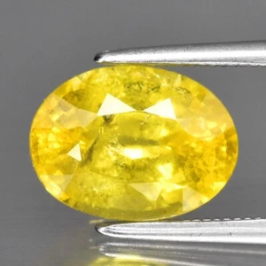 💎 3.42ct Oval Natural Greenish Yellow Grossular Garnet - Africa Gemstone - Picture 1 of 4
