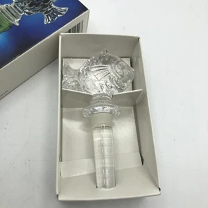 Mikasa Crystal Wine Bottle Stopper Natures Catch Clear Glass Austria Fish Shaped - Picture 1 of 10