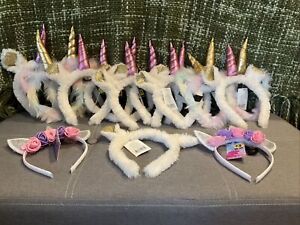 Set of 17 Unicorn Horn Head Kid Hair Headband Dress Cosplay Party Decorative NWT