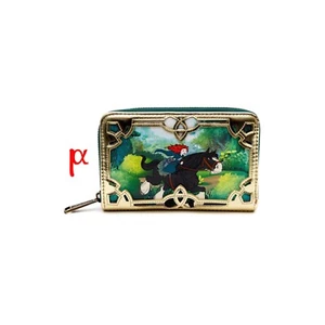 Loungefly Disney Pixar Brave Merida and Angus Floral Zip Around Wallet Exclusive - Picture 1 of 3