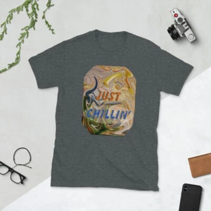 Short-Sleeve Unisex T-Shirt Comfortable Chillin New Soft - Picture 1 of 7