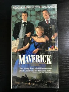 New Warner Bros Maverick VHS 1994 Big Idea Productions Mel Gibson - Picture 1 of 2