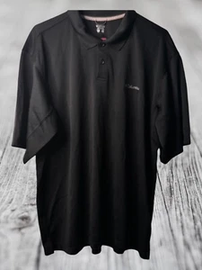Columbia Sportswear Omni-Shield Black Polo Spread Collar 2 Button Plank Size XL - Picture 1 of 9