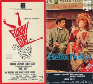 'Funny Girl' (1968/VHS 1985)/'Hello, Dolly!' (1969/VHS 1984) - Barbra Streisand - Picture 1 of 5