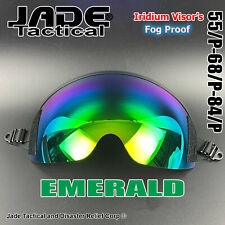 NEW HGU-55/P-68/P-84/P USA Pilot Flight Helmet Emerald Iridium Visor “GENTEX”