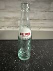 Vintage Pepsi Cola Marque Deposee French Soda 20Cl Bottle Clear Swirl Glass 70?S