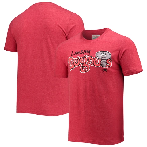 Men's American Needle Red Lansing Lugnuts T-Shirt Cover
