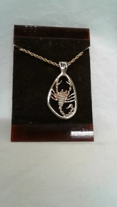 Zodiac Pendant Necklace Scorpio - Picture 1 of 4