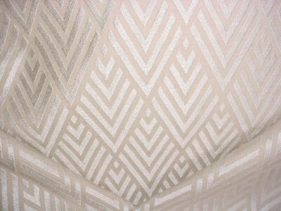 Dedar Milano Champagne Geometric Embroidered Wool  Upholstery Fabric - Image 1 of 4