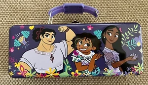 Disney Encanto Dose Federmäppchen "Schwestertore" 8 Zoll x 3 Zoll Flip-Lock-Verschluss - Bild 1 von 5