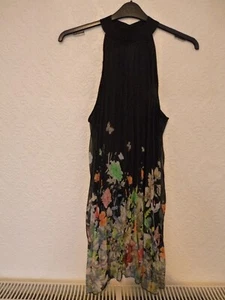 BNWT black chiffon floral halterneck summer maxi long dress Size M Airydress - Picture 1 of 3