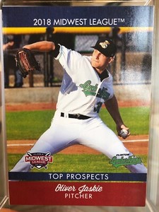 2018 Midwest League Top Prospects MWL Oliver Jaskie RC Rookie Mariners