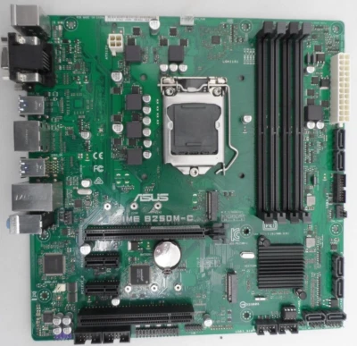 ASUS PRIME B250M-C LGA1151 GEN.6/7 DDR4 HDMI/DVI/VGA MicroATX Mainboard - Bild 1 von 4