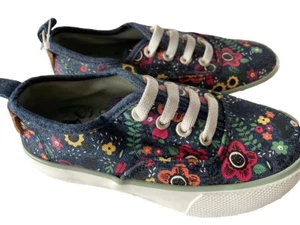 Disney Animators Toddler Girl Canvas Snow White Floral Shoes Sneaker Size 10 New - Picture 1 of 6