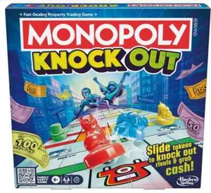 Hasbro Monopoly KNOCK OUT gioco da tavolo 2-8 giocatori famiglia party game NUOVO - Foto 1 di 5