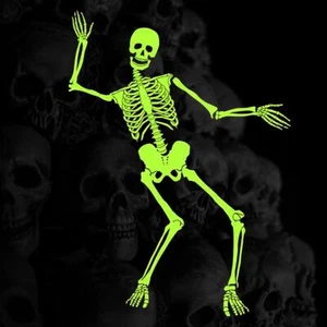 Pop The Halloween Group Shiny Hanging Skeleton (Pack Of 2) - Picture 1 of 3