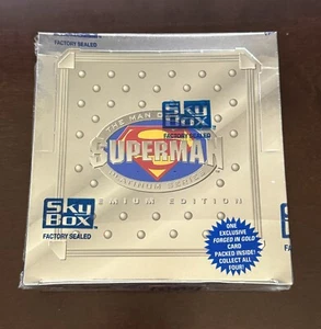 SKYBOX SUPERMAN PLATINUM 1994 SCATOLA SIGILLATA IN FABBRICA CON ESCLUSIVA CARTA ORO FORGIATA - Foto 1 di 3