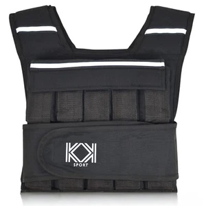 Chaleco Peso KK 10 kg, 20 kg Ajustable Fitness Entrenamiento de Fuerza Entrenamiento Ejercicio - Imagen 1 de 6