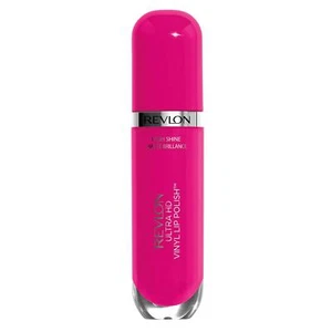 Revlon Ultra HD Vinyl Lip Polish, Liquid Lipstick, Rule The World, Hot Pink - Picture 1 of 6