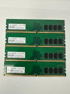 LOT OF 4 AXIOM 8GB 1RX8 PC4-21300U-19 DDR4-2666 1.2V DESKTOP RAM F7-6(3) - Picture 1 of 3