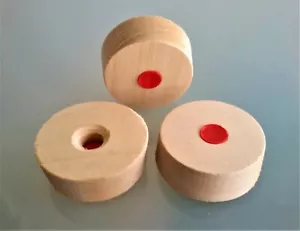 Traditional Wooden Shives, Fully Bored with Tut, Cask Closure Shive, Barrel Bung - Picture 1 of 3
