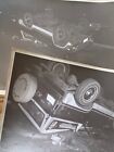 2 Vintage Photographs Ford Bronco Traffic Accident Wreck 1973 Colorado Totaled