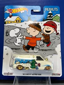 1/64 HOT WHEELS ECHTE RIDERS PEANUTS '85 CHEVY ASTRO VAN WEISS - Bild 1 von 2