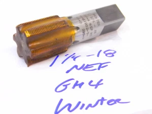 RESHARPENED WINTER (USA) HSS SEMI-BOTTOMING HAND TAP 1-1/4" x 18 NEF  GH4 - Picture 1 of 1