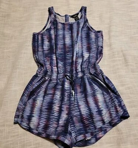 Athleta Girl On the Go Romper Shoreline Size Medium 8/10 Sleeveless Pockets - Picture 1 of 9