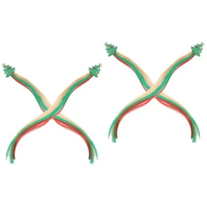2 Pezzi Fermagli per Capelli Albero di Natale Decorazione Capelli Bambina Miss - Foto 1 di 12