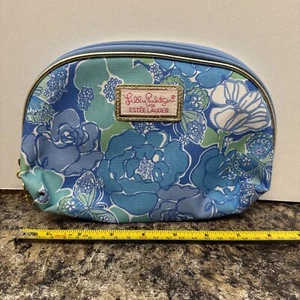 Lilly Pulitzer for Estée Lauder Blue Floral Makeup Bag - Picture 1 of 12