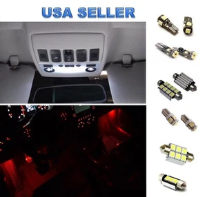 14pc LED Interior Lights for Volkswagen Jetta GOLF GTI MK5 - RED Footwell LED - Picture 1 of 3