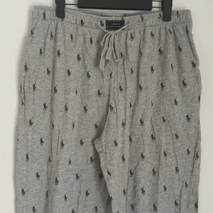 Polo Ralph Lauren Men's L Pony Print Pajama Jogger Pants Andover Grey - Picture 1 of 7