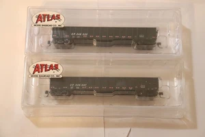 N SCALE 2 PC LOT ATLAS THRALL GONDOLA " CANADIAN PACIFIC " - Picture 1 of 3