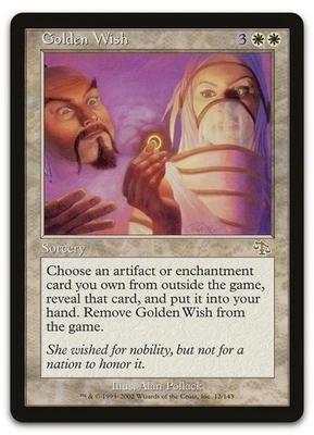 Golden Wish #12 (LP) Judgment JUD Magic MTG - Image 1 of 2