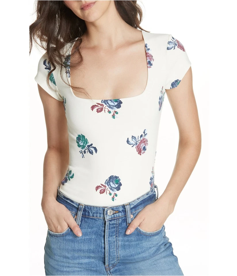 Mono body con tanga Free People para mujer, marfil, S Foto 1 de 1