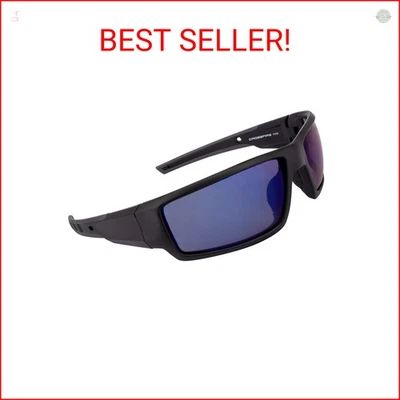 Cumulus Blue Mirror Lens and Matte Black Frame Safety Glasses - Image 1 of 2